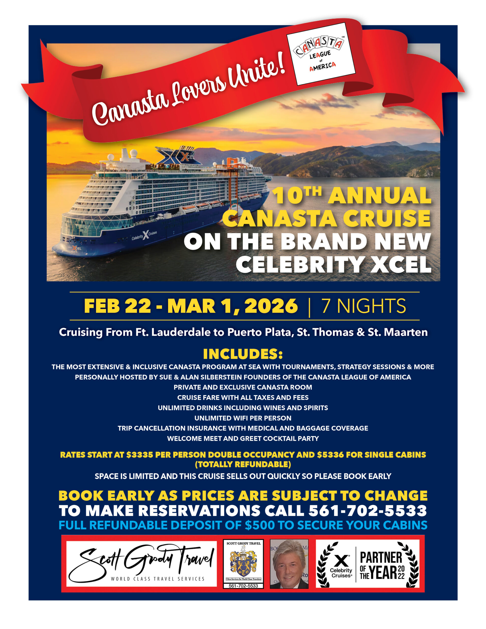 10th annual canasta cruise on the brand new celebrity xcel